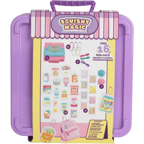 Porte-clé enfant Squishy Magic Coffret Deluxe Kawaii Squishy Machine - World Trade and Technologies - Modalova