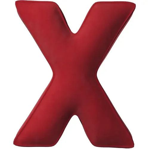 Coussin lettre X Posh Velvet - Yellow Tipi - Modalova