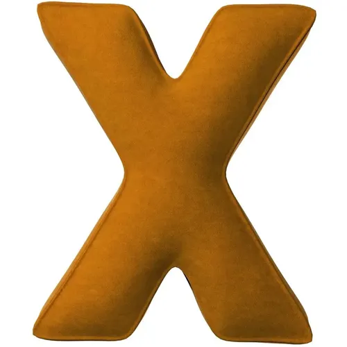 Coussin lettre X Posh Velvet - Yellow Tipi - Modalova