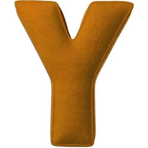 Coussin lettre Y Posh Velvet - Yellow Tipi - Modalova