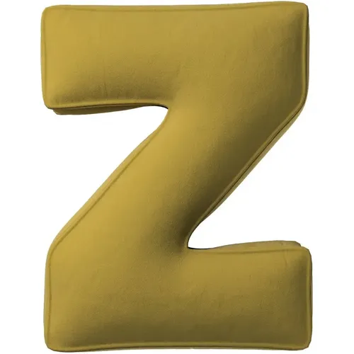 Coussin lettre Z Posh Velvet - Yellow Tipi - Modalova