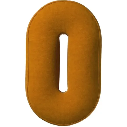 Coussin chiffre 0 en velours - Yellow Tipi - Modalova