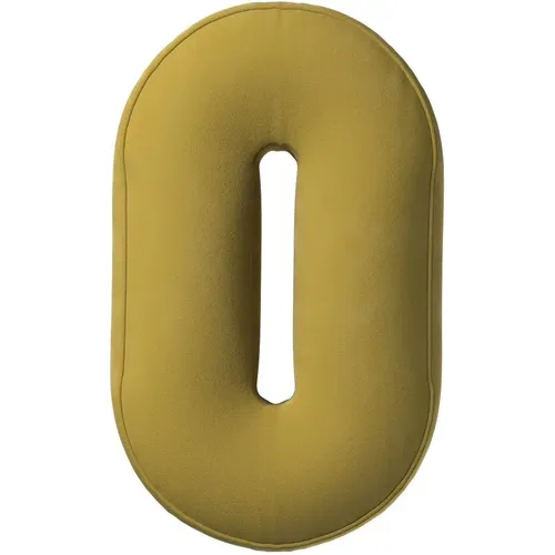 Coussin chiffre 0 en velours - Yellow Tipi - Modalova