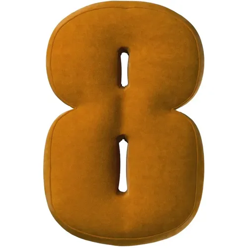 Coussin chiffre 8 en velours - Yellow Tipi - Modalova