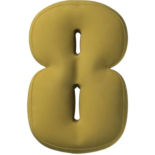 Coussin numéro 8 Posh Velvet - Yellow Tipi - Modalova