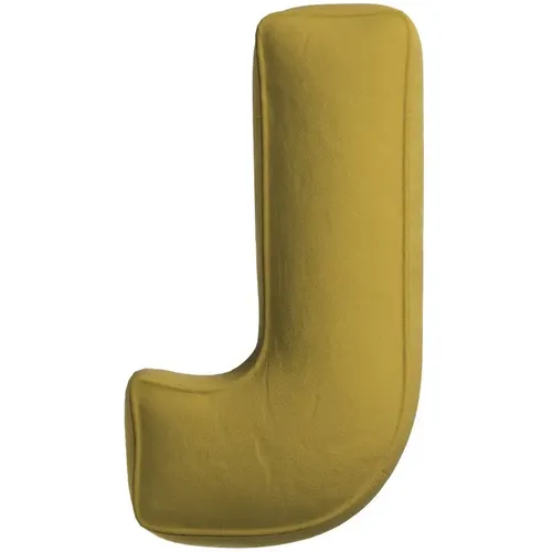 Coussin lettre J Posh Velvet - Yellow Tipi - Modalova
