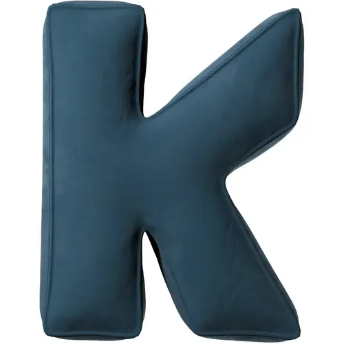 Coussin lettre K Posh Velvet - Yellow Tipi - Modalova