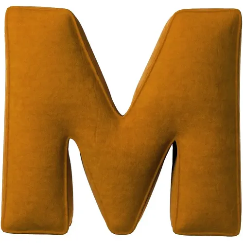 Coussin lettre M Posh Velvet - Yellow Tipi - Modalova