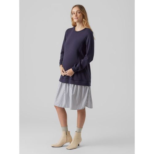 Robe de grossesse mi-longue 2-en-1 MLJENNI - MAMA LICIOUS - Modalova