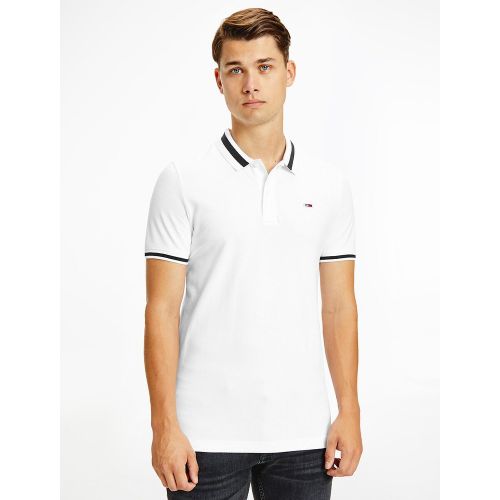 Polo slim maille piquée stretch Tipped - Tommy Jeans - Modalova