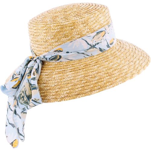 Chapeau paille capeline décoration foulard QUEEN SYRRAN - HERMAN - Modalova