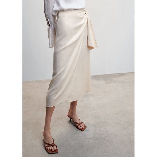 Jupe midi noeud - Mango - Modalova