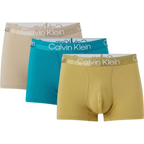 Lot de 3 boxers unis ceinture ton sur ton - Calvin Klein Underwear - Modalova