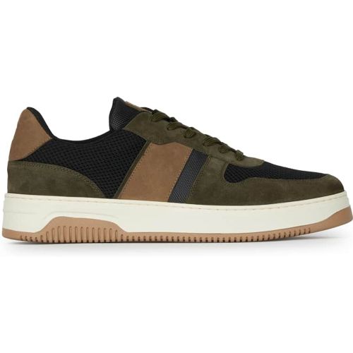 Sneakers en cuir et tissu technique - BOGGI MILANO - Modalova