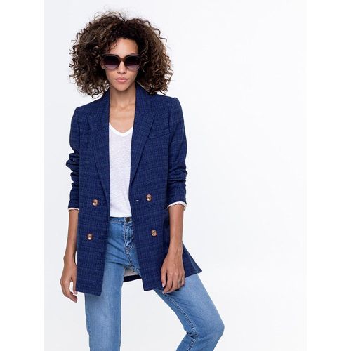 Veste longue en tissu reliéfé - TRENCH AND COAT - Modalova