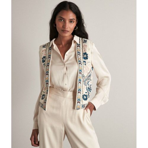 Veste sans manches ivoire brodée à la main DOLORES - Maison 123 - Modalova