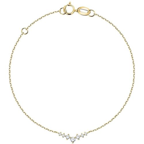 Bracelet en 375 et oxyde de zirconium - JULIETTE - Modalova