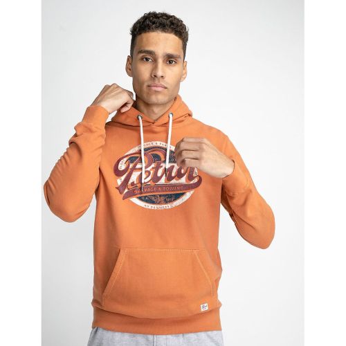 Sweat capuche fixe col rond imprimé devant - PETROL INDUSTRIES - Modalova