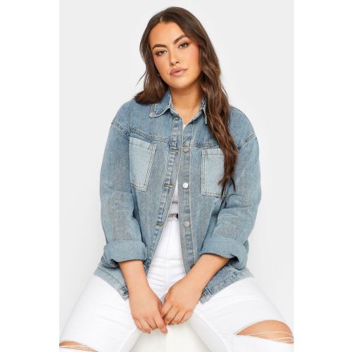 Veste en jean patchwork - YOURS CLOTHING - Modalova