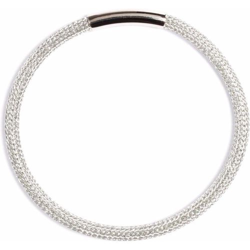 Bracelet fin et rigide maille en 925 et Fil textile Trapeze - MAISON LUREX - Modalova