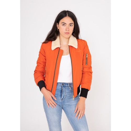 Blouson bomber zippé à col façon sherpa - BOMBERS ORIGINAL - Modalova