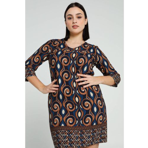Robe en viscose à imprimé graphique - CASSIS - Modalova