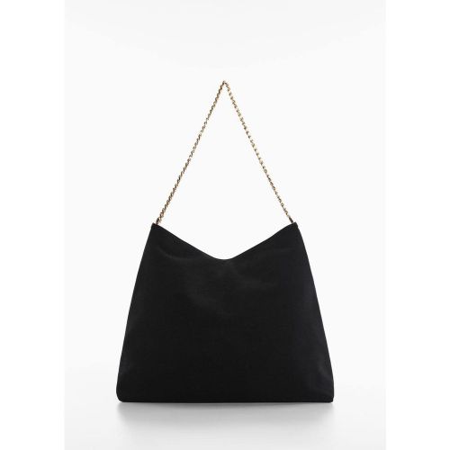 Sac cuir chaîne - Mango - Modalova