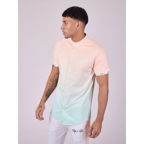 Chemise col mao imprimé dégradé - PROJECT X - Modalova