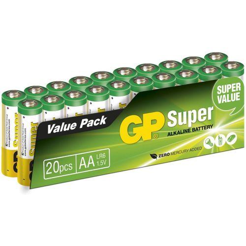 Pile Pack de 20 piles Super Alcaline AA/LR6 - GPE - Modalova