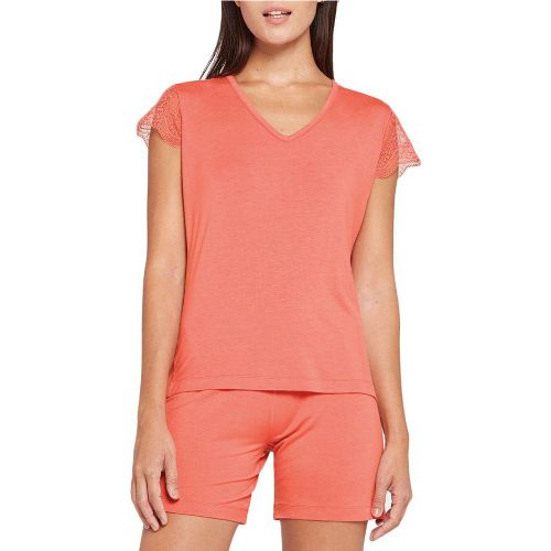 Ensemble pyjama court en micromodal et soie Dentelle - IMPETUS WOMAN - Modalova
