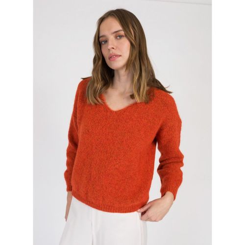 Pull en maille jersey cocooning LENOELA - AN'GE - Modalova