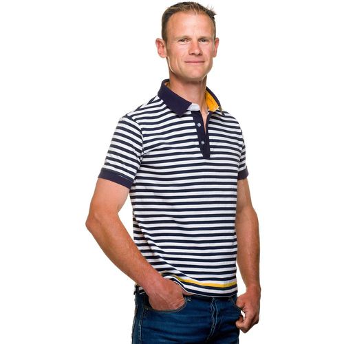 Polo marinière slim en coton jersey manches courtes - UGHOLIN - Modalova