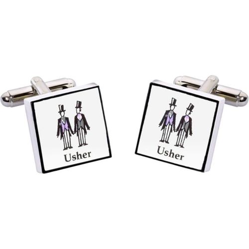Boutons de manchette en porcelaine MARIAGE - Sonia Spencer - Modalova