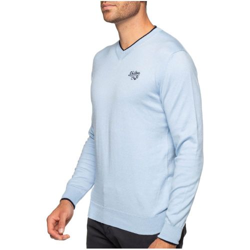 Pull col V coton laine - SHILTON - Modalova