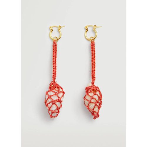 Boucles d'oreilles pendantes coquillage - Mango - Modalova