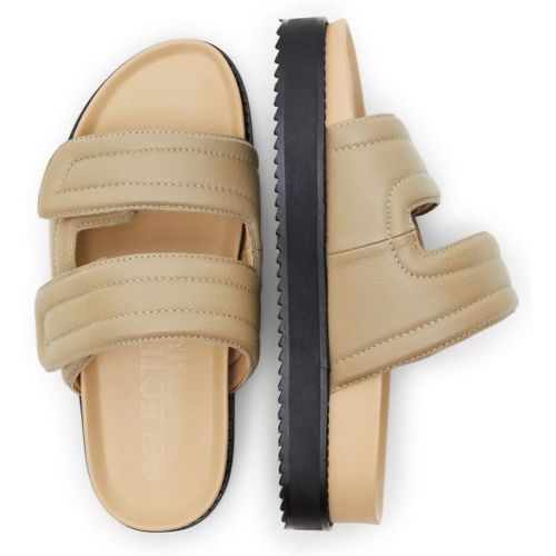 Mules plates Cuir - Selected Femme - Modalova