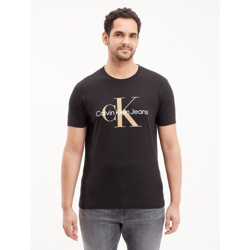 T-shirt col rond imprimé devant - Calvin Klein Jeans - Modalova