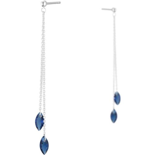 Boucles d'oreilles percées pendantes Josephine en argent 925, , 1.44g - CLIO BLUE - Modalova