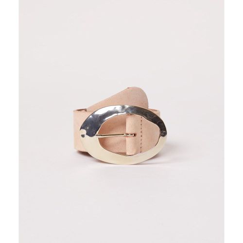 Ceinture 100% cuir lisse boucle martelée CARLA - ETAM - Modalova