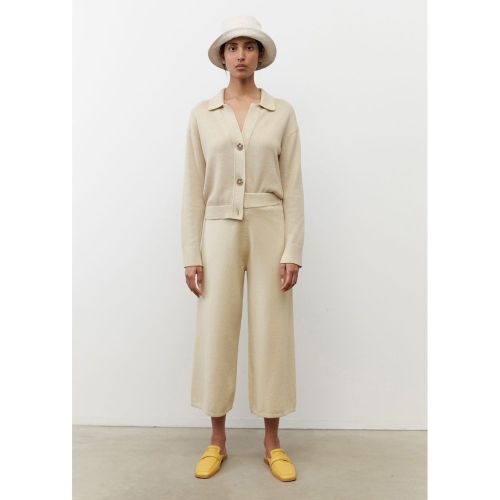 Pantalon en maille de style jupe-culotte en mélange de coton et de lin - Marc O'Polo - Modalova
