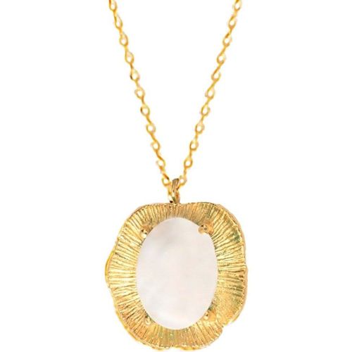 Collier doré à l'or fin nacre SWANN - CAROLINE NAJMAN - Modalova