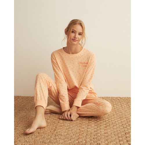 Pyjama pantalon à imprimé pois - EASY WEAR - Modalova