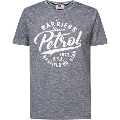 T-shirt col rond coton flammé logo Petrol - PETROL INDUSTRIES - Modalova