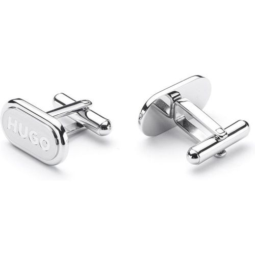 Boutons de manchette ovales à logo gravé E-CLASSIC - HUGO - Modalova