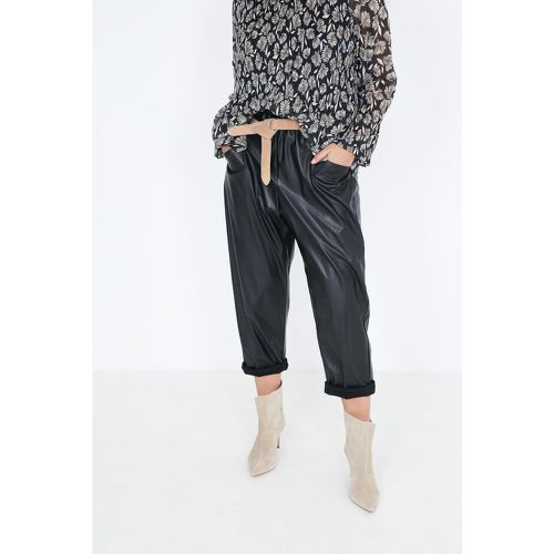 Pantalon taille haute en simili cuir - JEAN-MARC PHILIPPE - Modalova