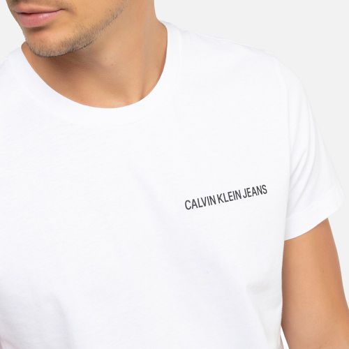 T-shirt col rond manches courtes - Calvin Klein Jeans - Modalova