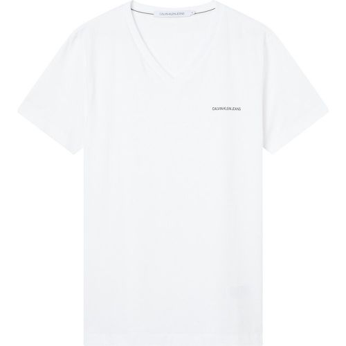 T-shirt col V slim stretch Micro CK - Calvin Klein Jeans - Modalova