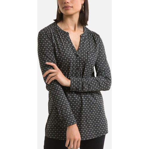 T-shirt imprimé col tunisien, forme tunique - Anne weyburn - Modalova