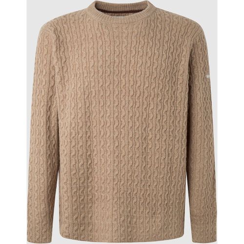 Pull col rond maille torsadée New Jules - Pepe Jeans - Modalova