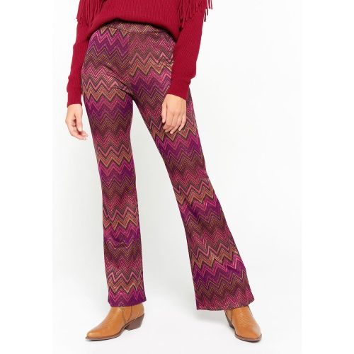 Pantalon évasé avec fil textile - LOLALIZA - Modalova